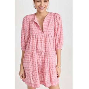 Marea by Liz Joy Size M • Pink Floral Casita Mini Dress.